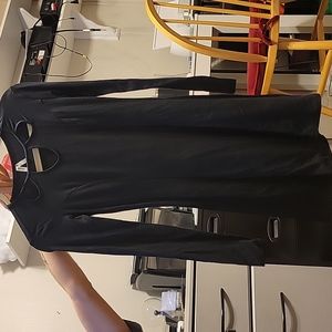Dress. Black. Polyester and spandex blend